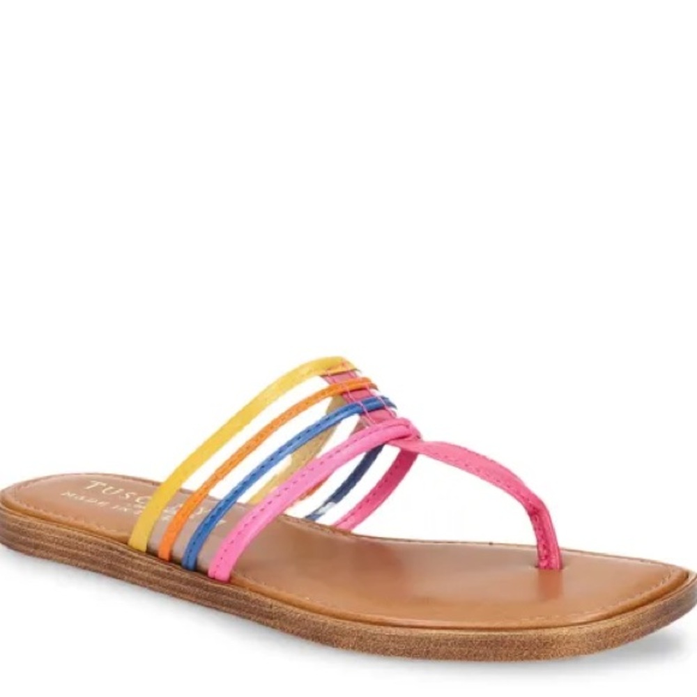 Tuscany by Easy Street Italy Antea Colorful Sandals NWOT